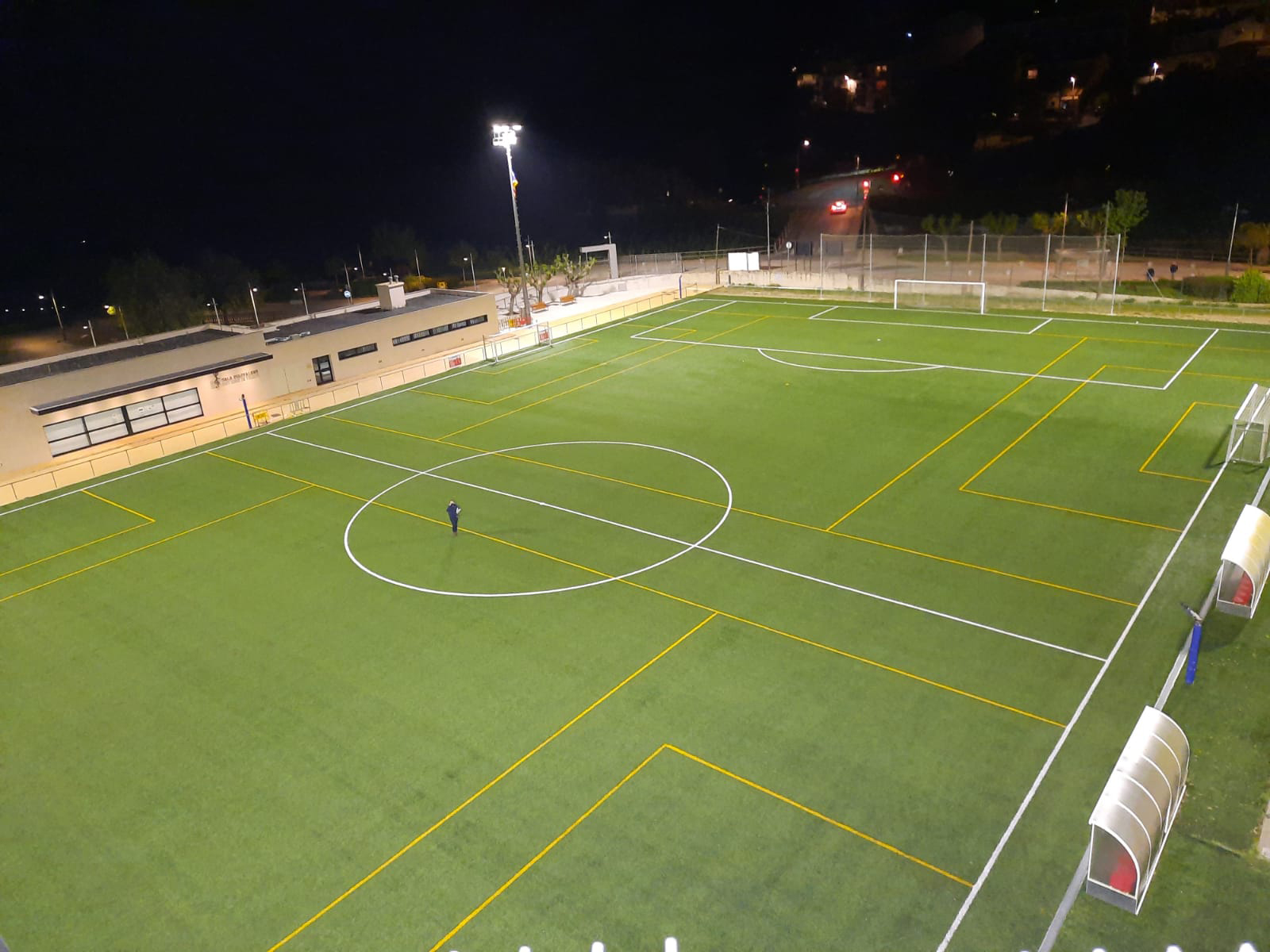 Camp de futbol de Sant Cebria de Vallalta - Lluminària Metro M